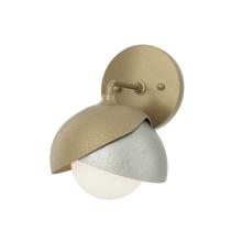 Hubbardton Forge 201374-SKT-84-85-GG0711 - Brooklyn 1-Light Double Shade Bath Sconce