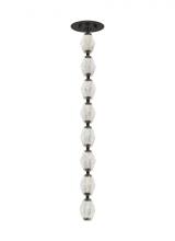 Visual Comfort & Co. Modern Collection 700CLR24BZ-LED930S - Sean Lavin Collier 1-light dimmable LED pendant with dark bronze finish and crystal shade