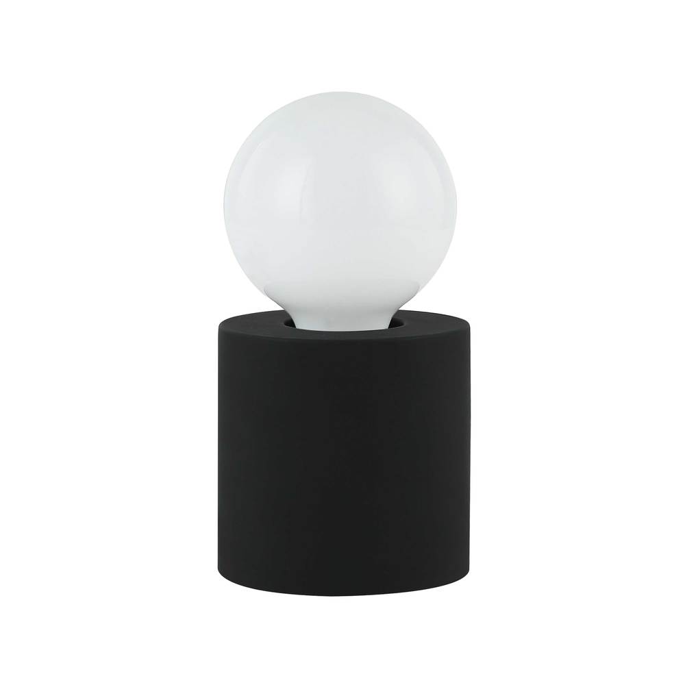 1 Light Incandescent Table Lamp Matte Black