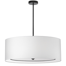 Dainolite POR-344P-MB-WH - 4LT Incand Pendant, MB with WH Shade