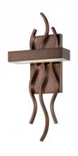 Nuvo 62/124 - Wave - LED Wall Sconce - Hazel Bronze Finish