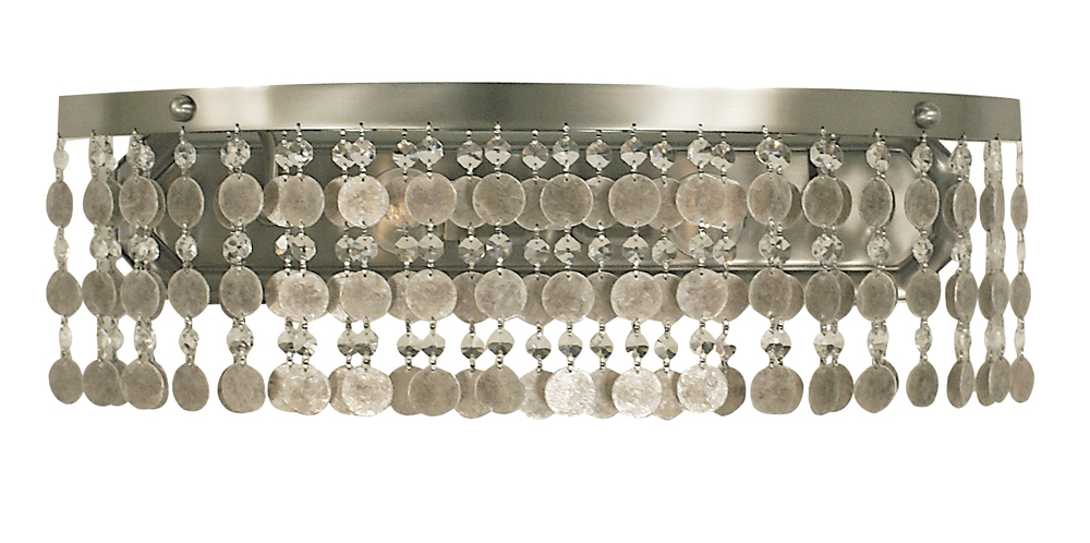 2-Light Brushed Nickel Naomi Sconce