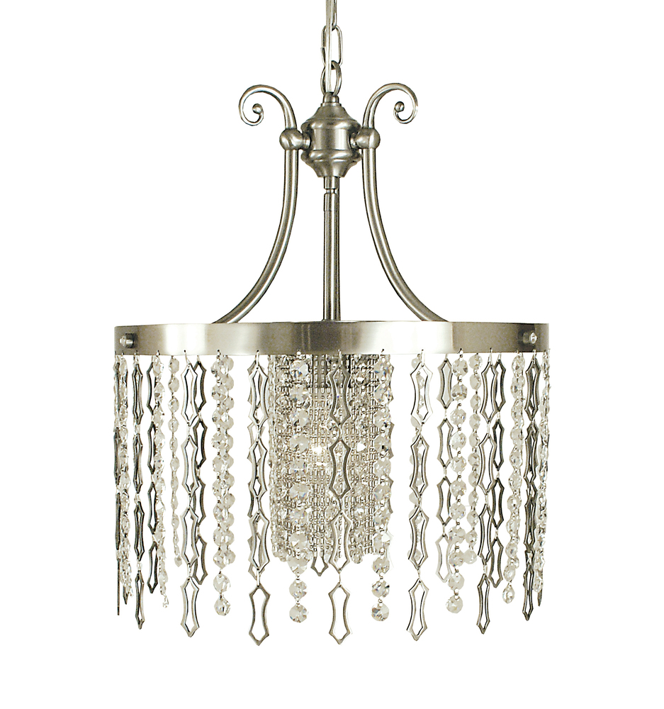 1-Light Brushed Nickel Penelope Dining Chandelier