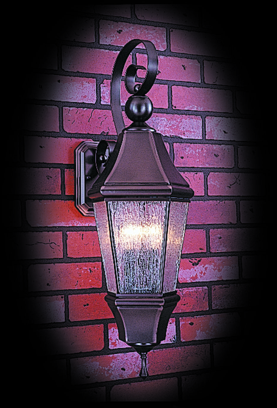 3-Light Siena Bronze Normandy Exterior Wall Mount