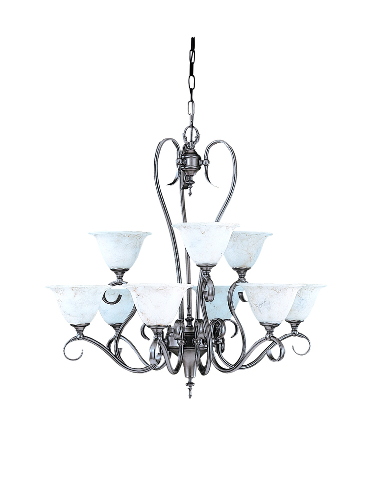 9-Light Mahogany Bronze Black Forest Dining Chandelier