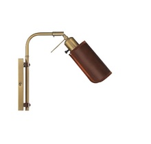 Savoy House Meridian M90062NB - 1-light Adjustable Wall Sconce In Natural Brass