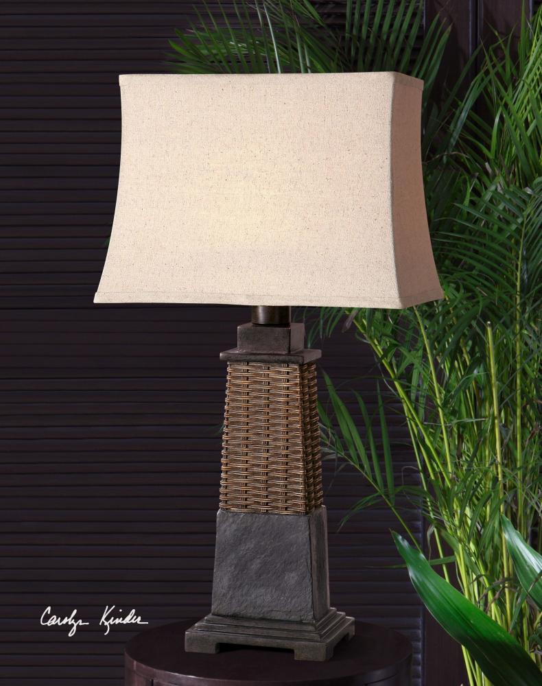 One Light Black Table Lamp