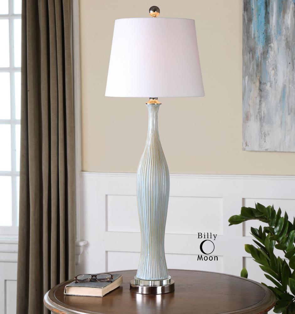 Uttermost Montella Ivory Blue Buffet Lamp