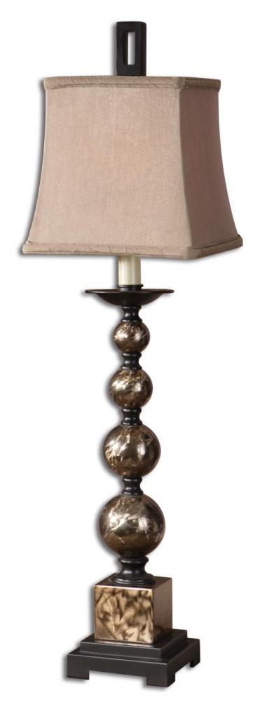 One Light Golden Bronze Table Lamp