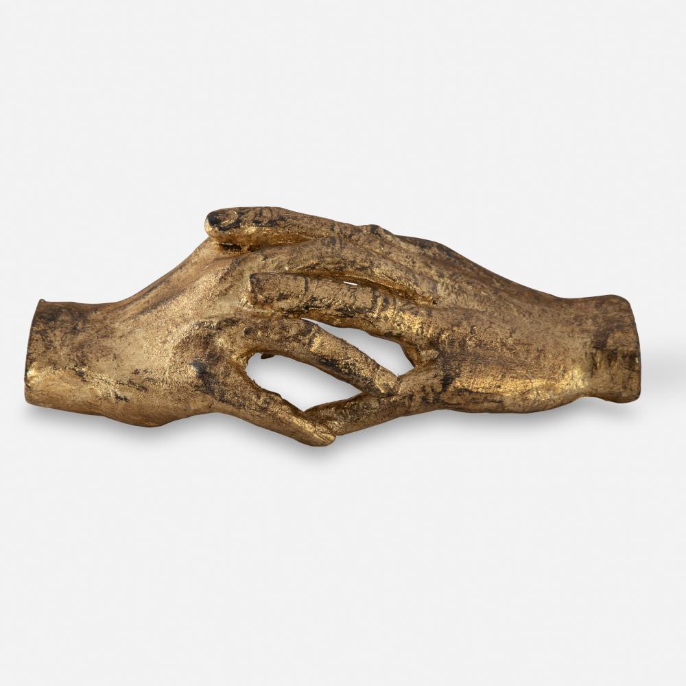 Uttermost Hold My Hand Gold Sculpture