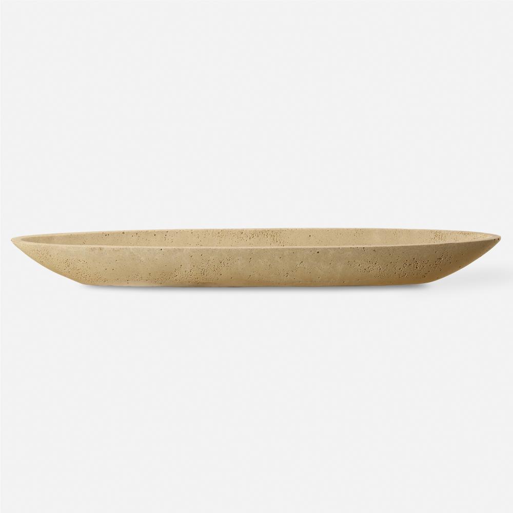 Vessel Cast Ivory Canoe Bowl