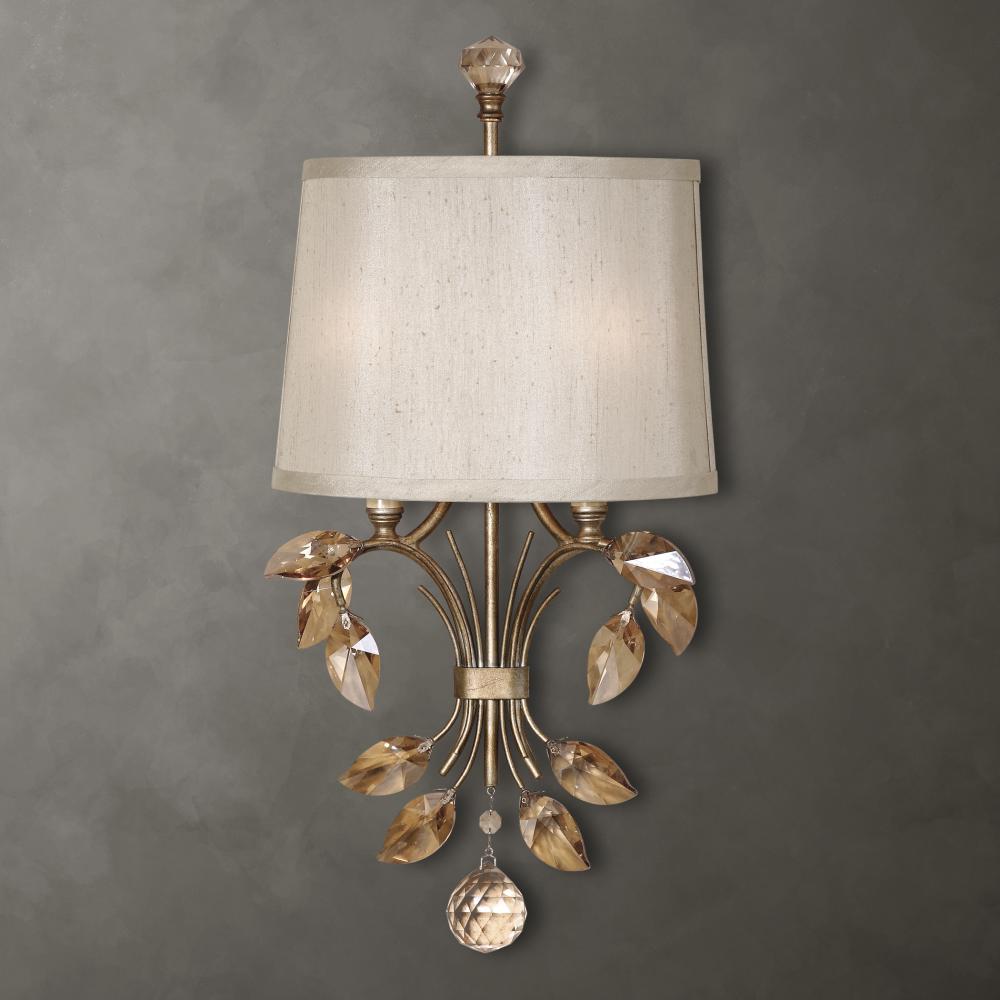 Alenya 2 Light Gold Wall Sconce