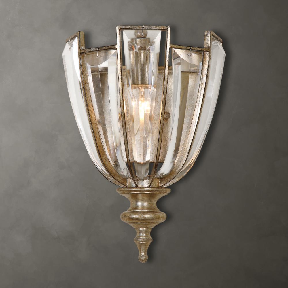 Uttermost Vicentina 1 Light Crystal Wall Sconce