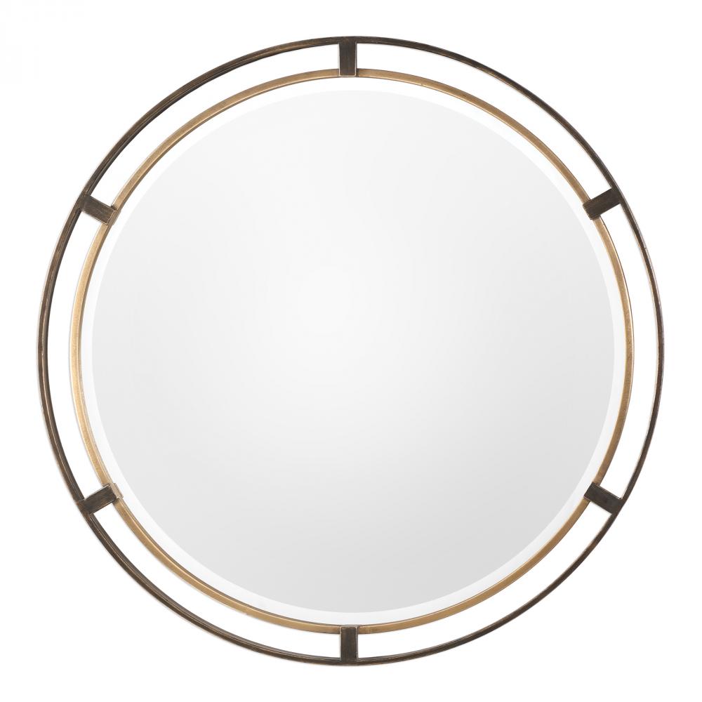 Uttermost Carrizo Bronze Round Mirror