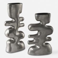 Uttermost 18145 - Uttermost Free Flowing Nickel Vases Set/2