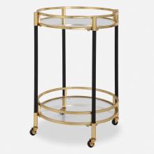 Uttermost 24198 - Dolly Round Bar Cart