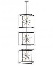 Hinkley 46318BLK-PN - Double XL Open Frame Pendant