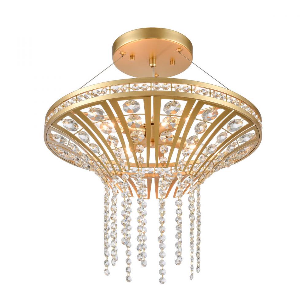 Fantania 18'' Wide 4-Light Chandelier - Champagne Gold