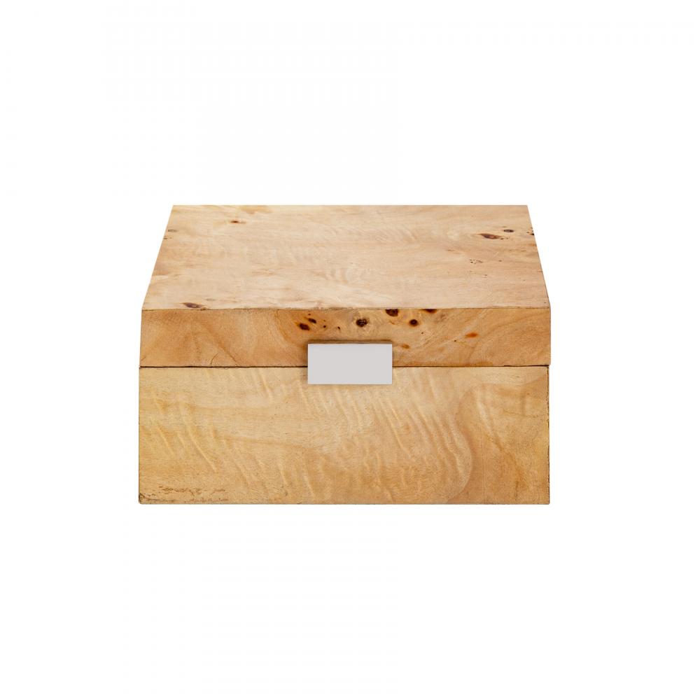 Caleb Box - Square Bleached Burl (2 pack)