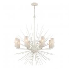 ELK Home 82088/8 - Sea Urchin 34'' Wide 8-Light Chandelier - White Coral