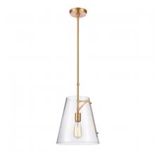 ELK Home 82146/1 - Trustle 11'' Wide 1-Light Pendant - Satin Brass