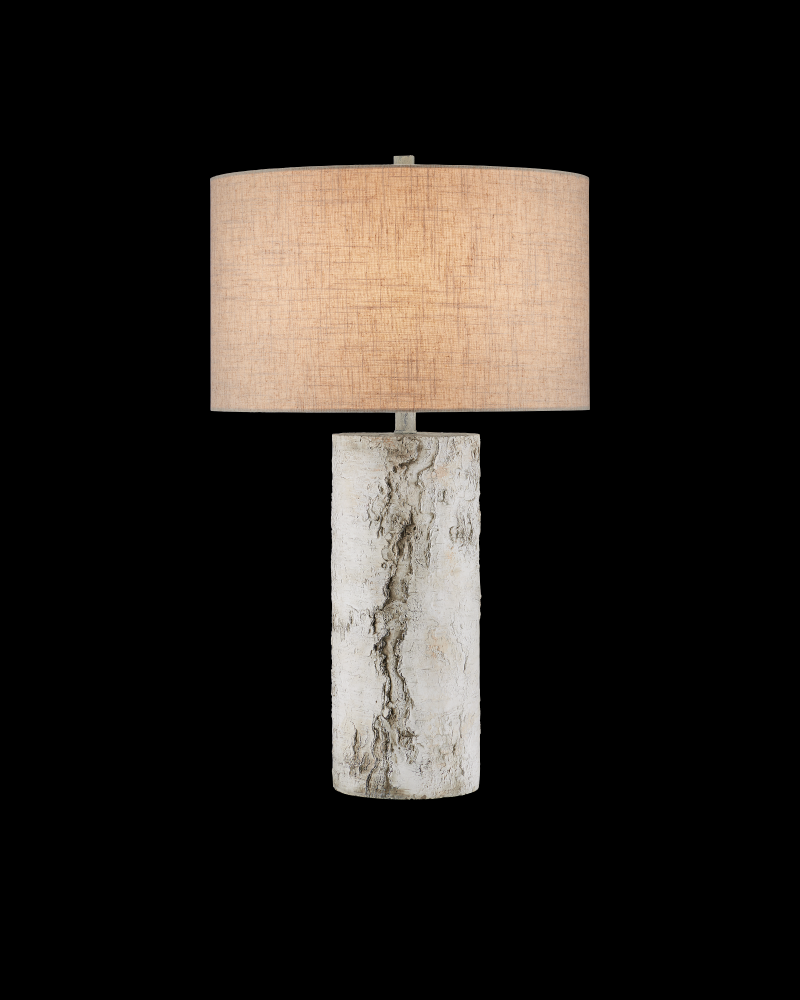 Faux Birch Table Lamp