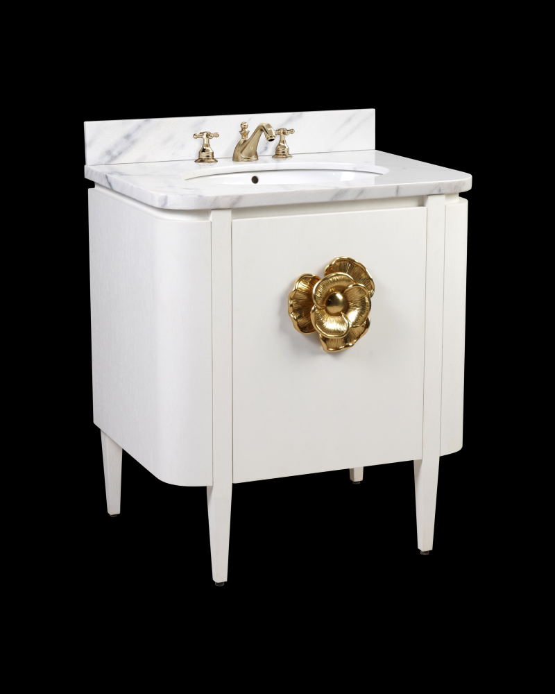 Briallen 30" White Vanity with Oval Undermount Sink