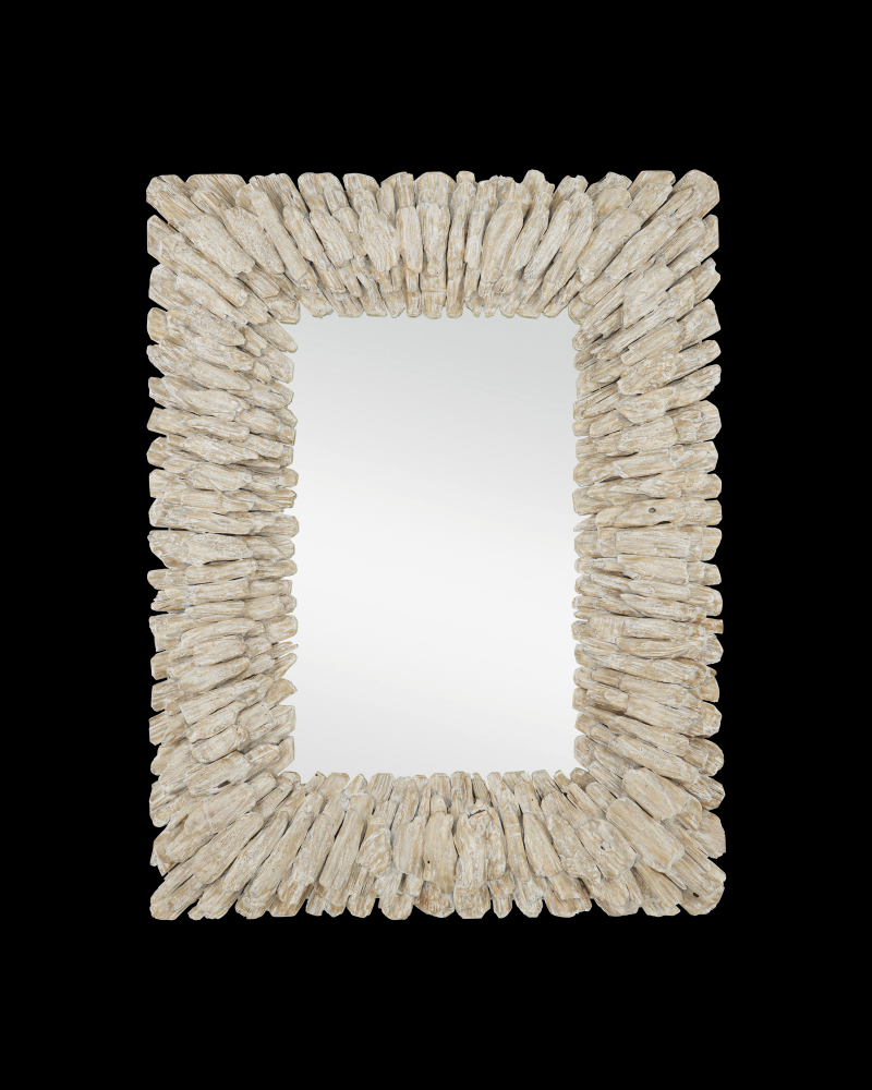 Beachhead Whitewash Rectangular Mirror