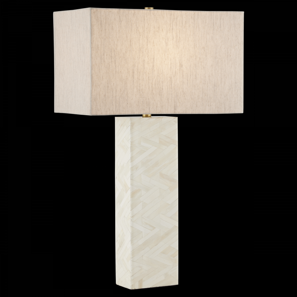 Elegy White Table Lamp