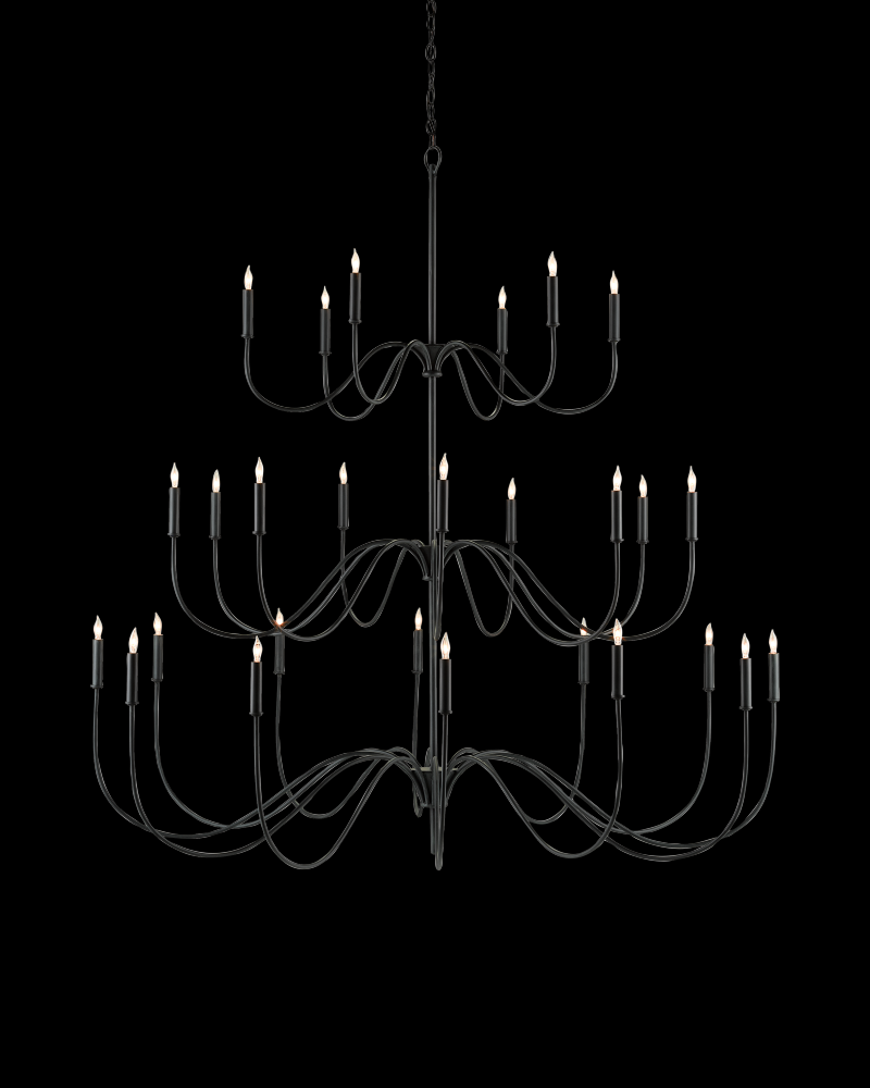 Tirrell Large Black Chandelier