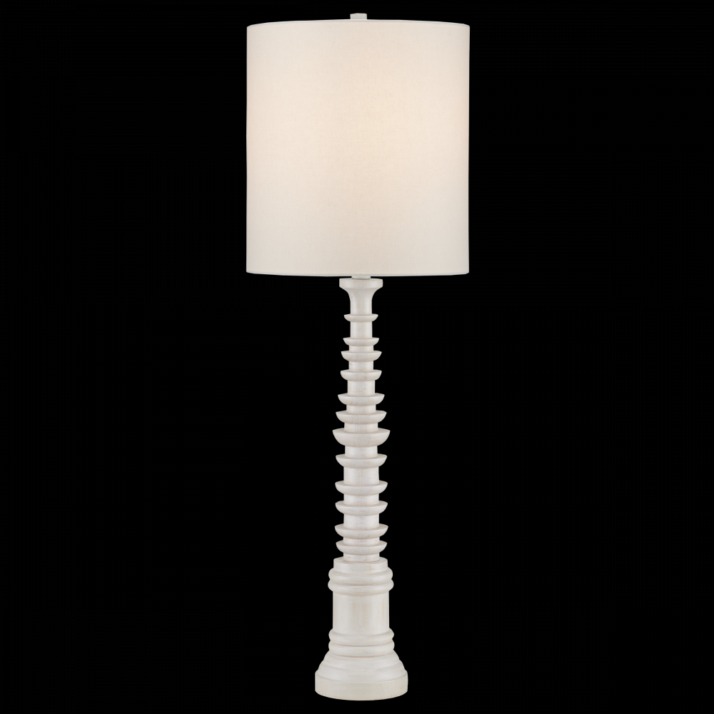 Malayan White Table Lamp