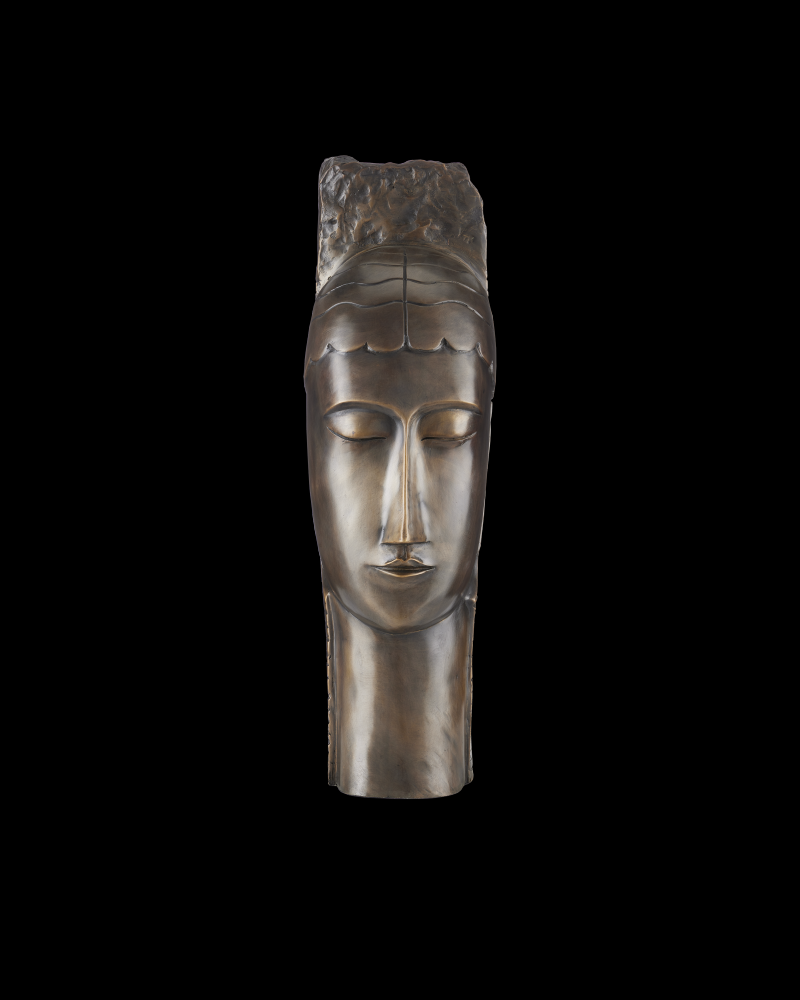 Art Deco Head Bronze