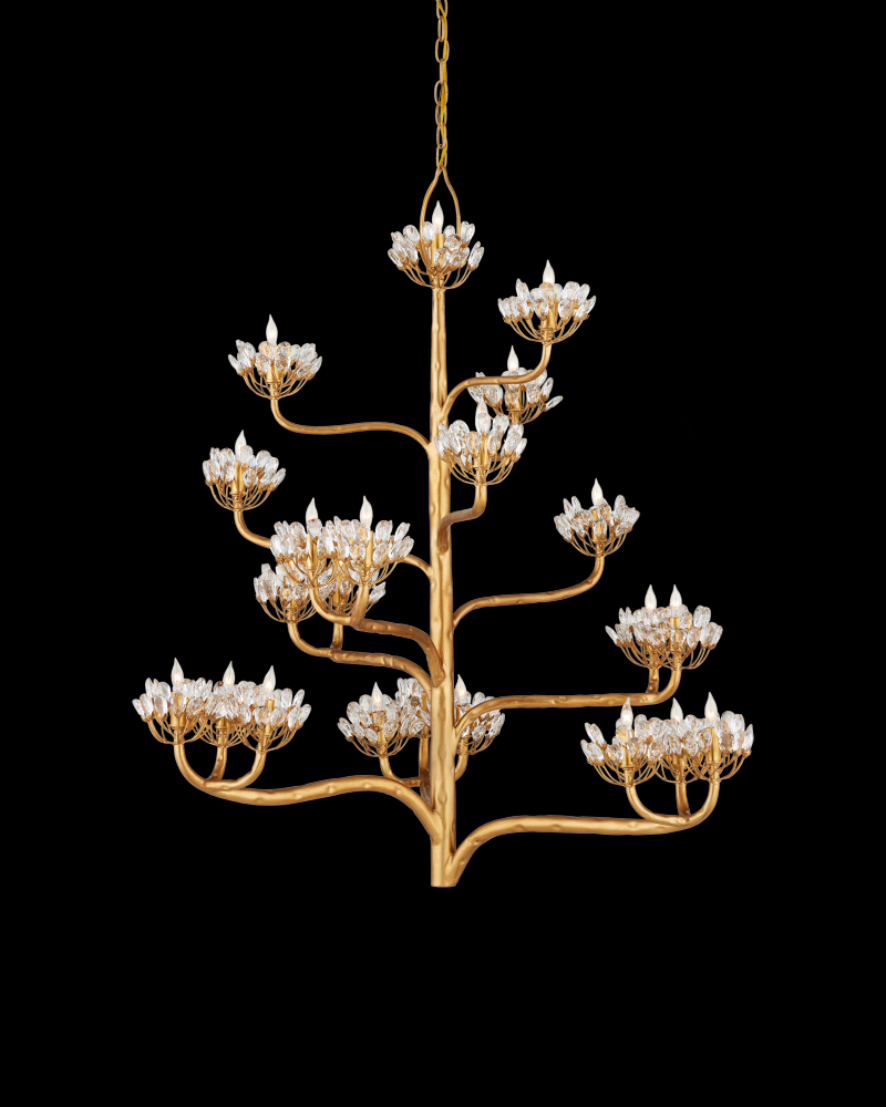 Agave Americana Gold Chandelier