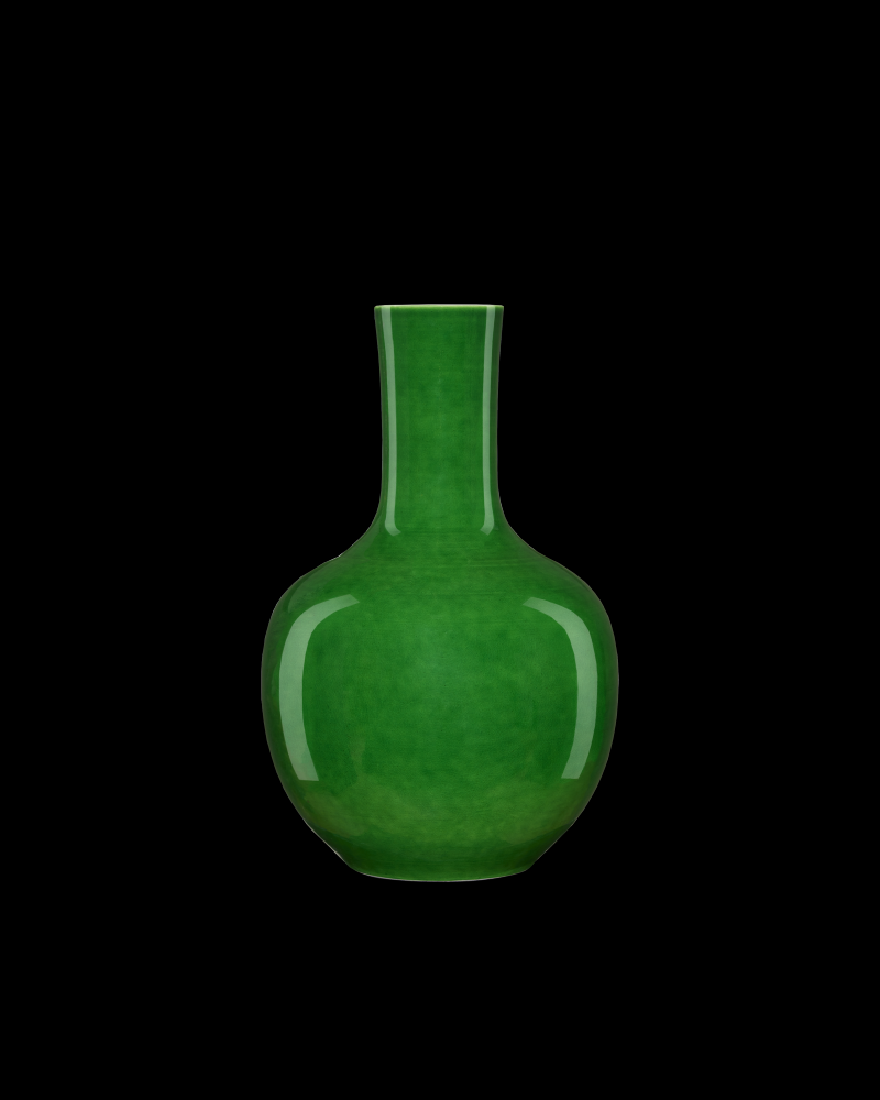 Imperial Green Long Neck Vase