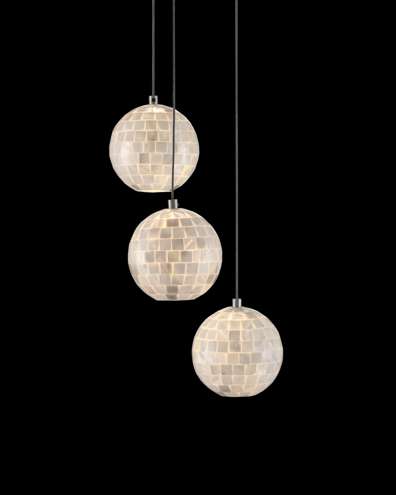 Finhorn 3-Light Round Multi-Drop Pendant