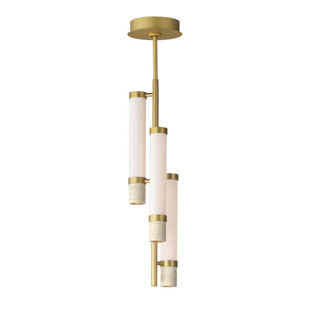 Travertine-Multi-Light Pendant