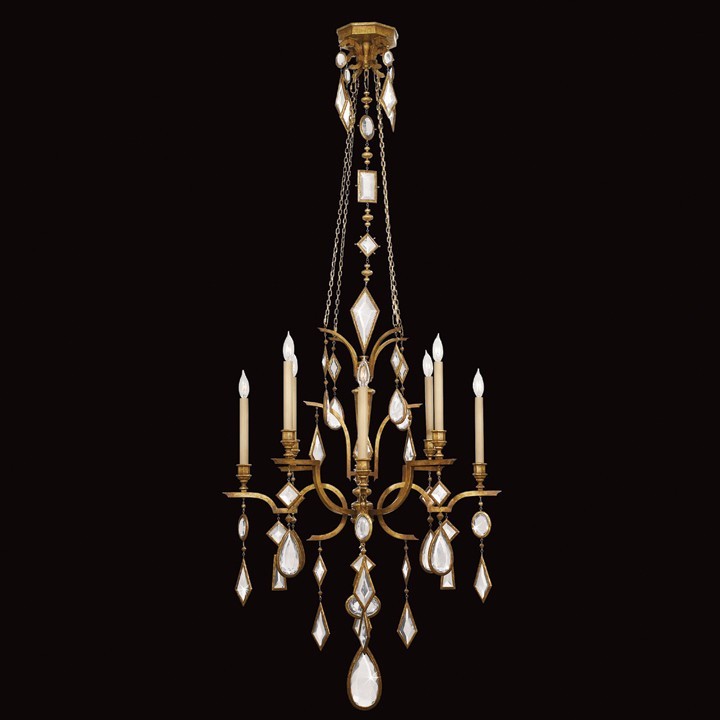 Encased Gems 31"W Round Chandelier