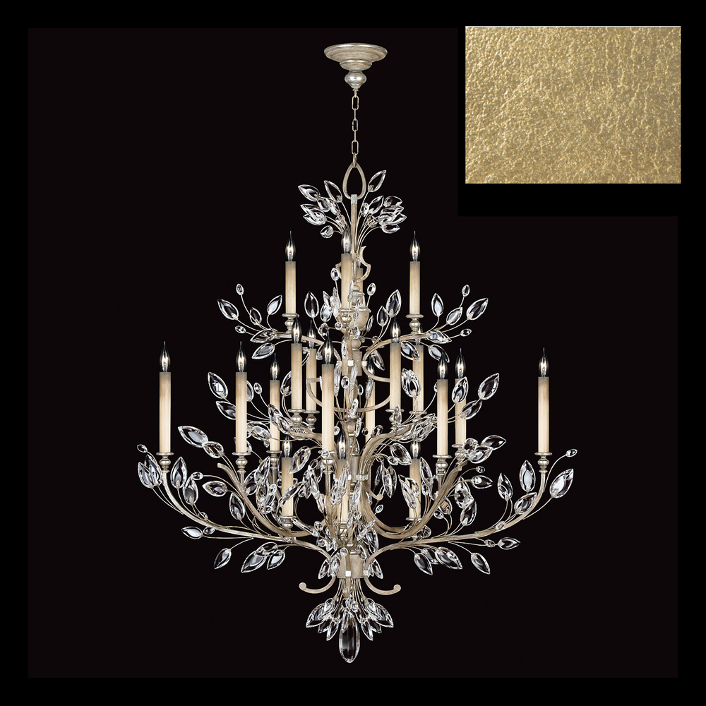 Crystal Laurel 57"W Round Chandelier