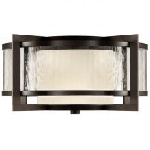 Fine Art Handcrafted Lighting 817982ST - Singapore Moderne Outdoor 20"W Outdoor Flush Mount